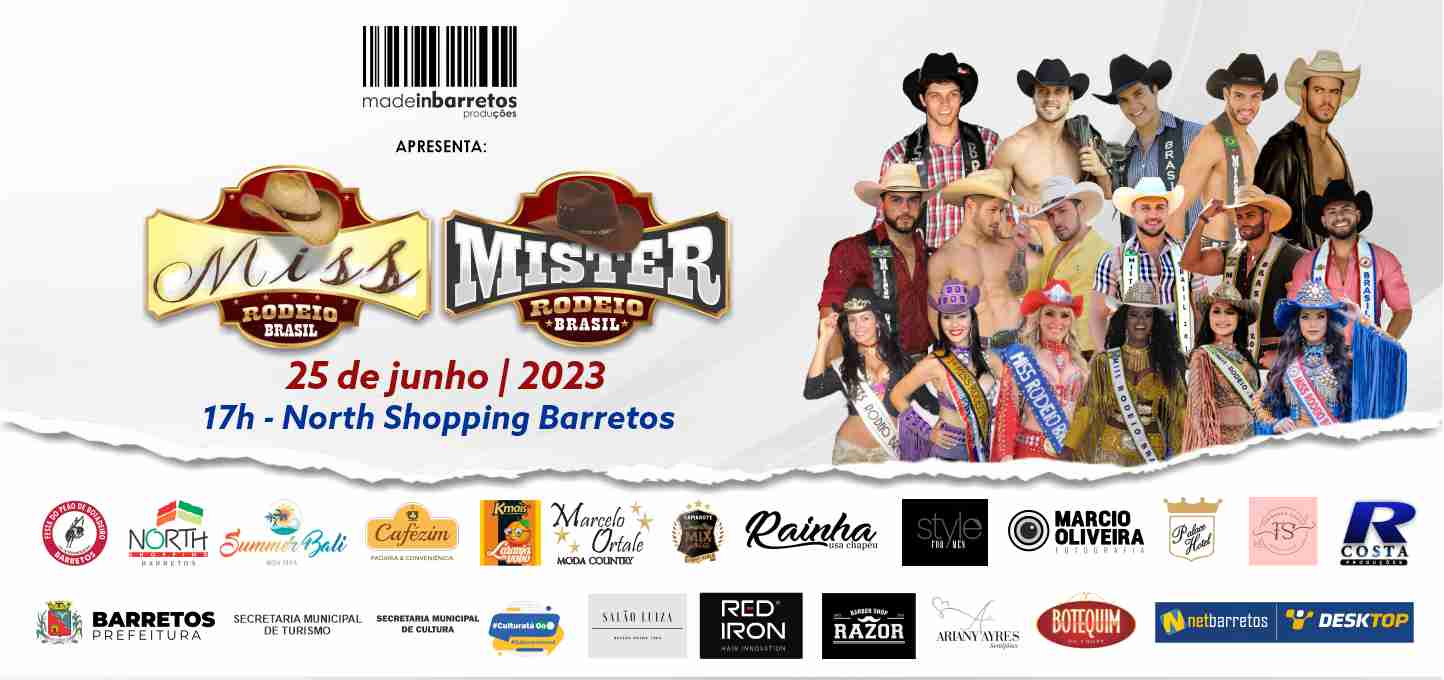 Miss e Mister Rodeio Brasil 2022 prestigiam a 65ª Festa do Peão de